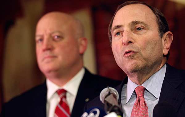Billy Daly and Gary Bettman